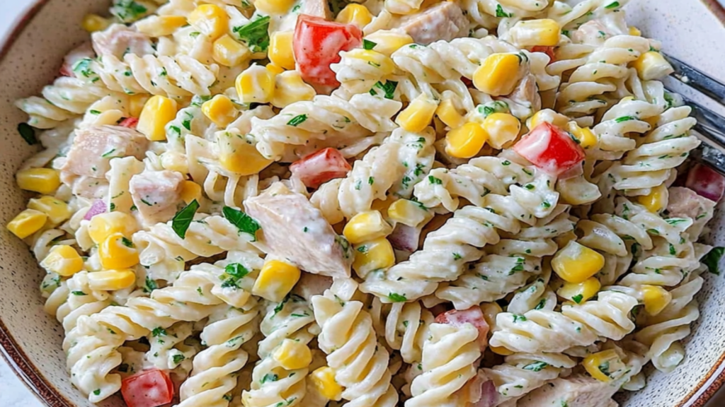 Tuna Pasta Salad with Sweet Corn Recipe