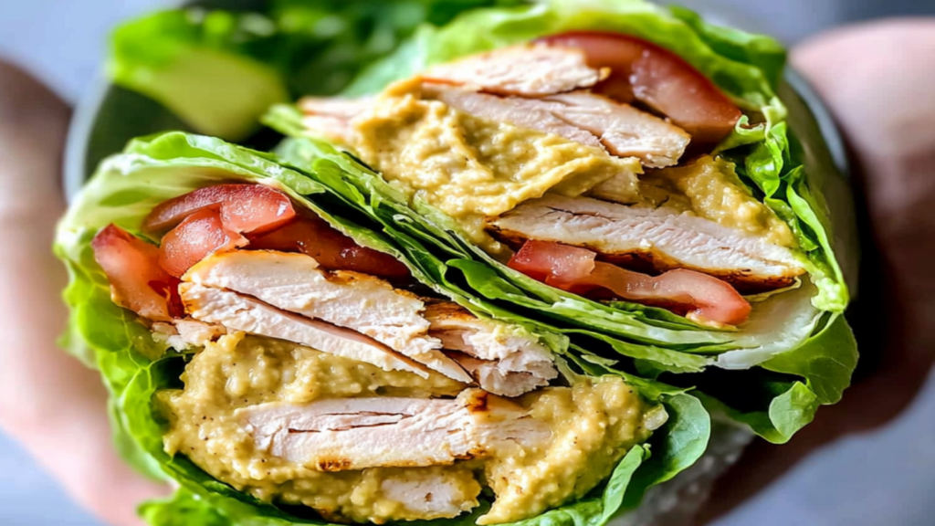 Turkey and Hummus Lettuce Wraps - Fuel Up!