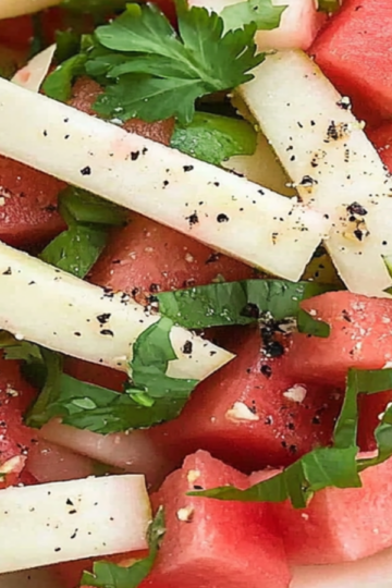 Refreshing Watermelon Jicama Salad with Tajín Recipe
