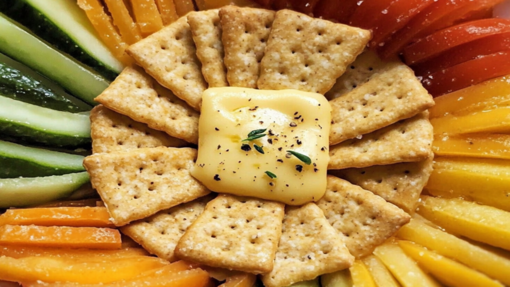 Healthy Whole Grain Crackers with Cheese: After School Snack