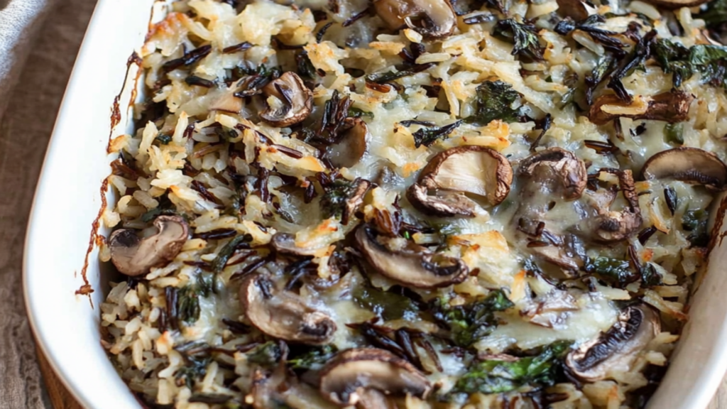 Cozy Wild Rice and Mushroom Casserole for Fall Meals