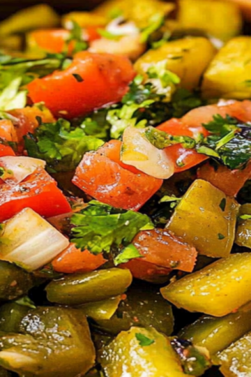 Zesty Grilled Cactus Salad: A Flavorful Mexican Delight