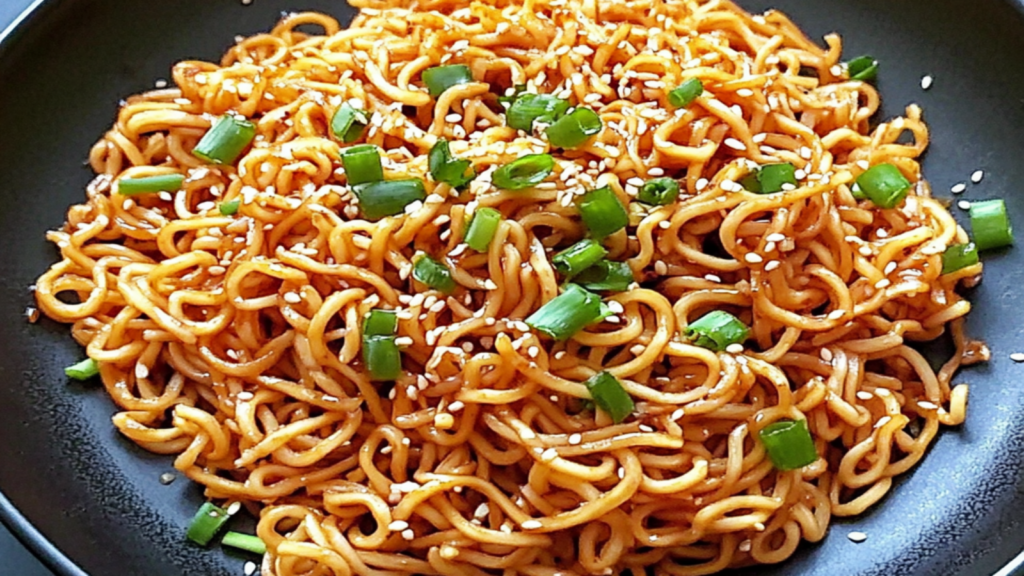 10-Minute Sesame Garlic Ramen Noodles You’ll Love