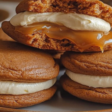 Apple Cider Whoopie Pie Cookies with Caramel