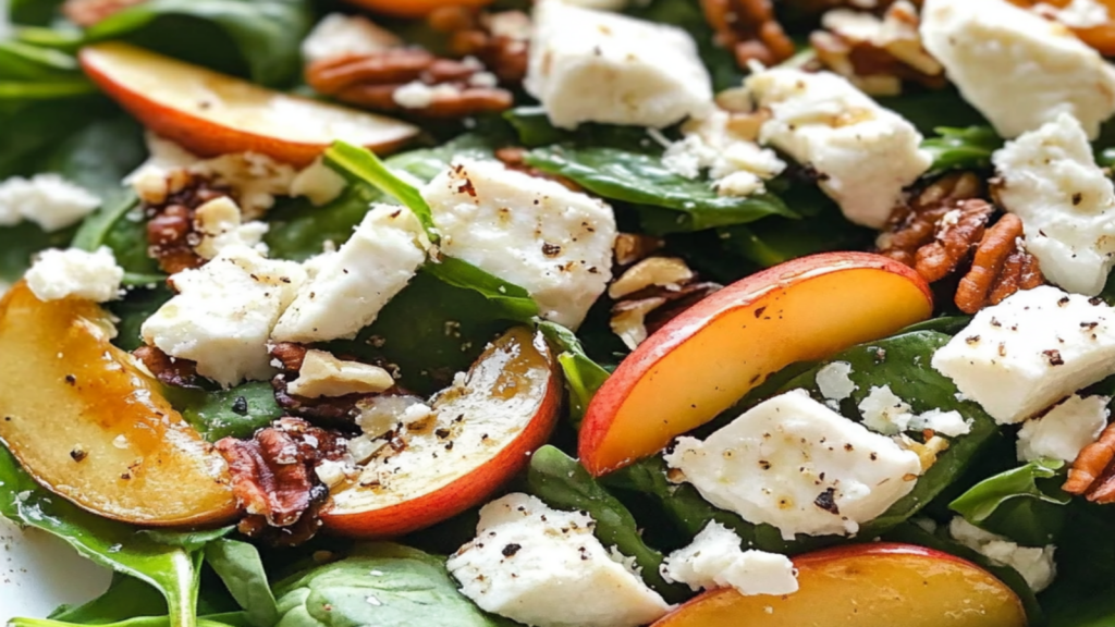 Autumn Spinach and Goat Cheese Salad Recipe