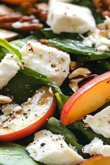 Autumn Spinach and Goat Cheese Salad Recipe