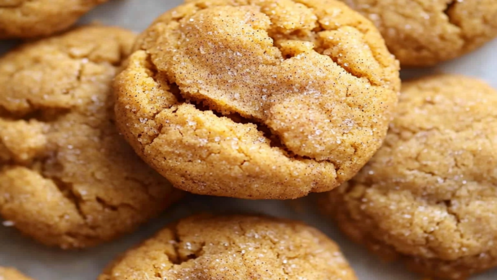 Brown Butter Pumpkin Snickerdoodle Cookies