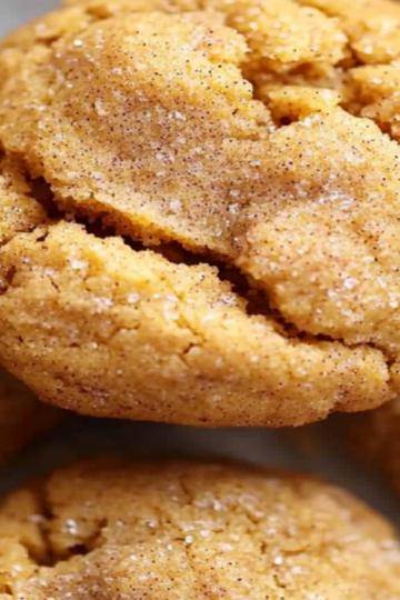 Brown Butter Pumpkin Snickerdoodle Cookies