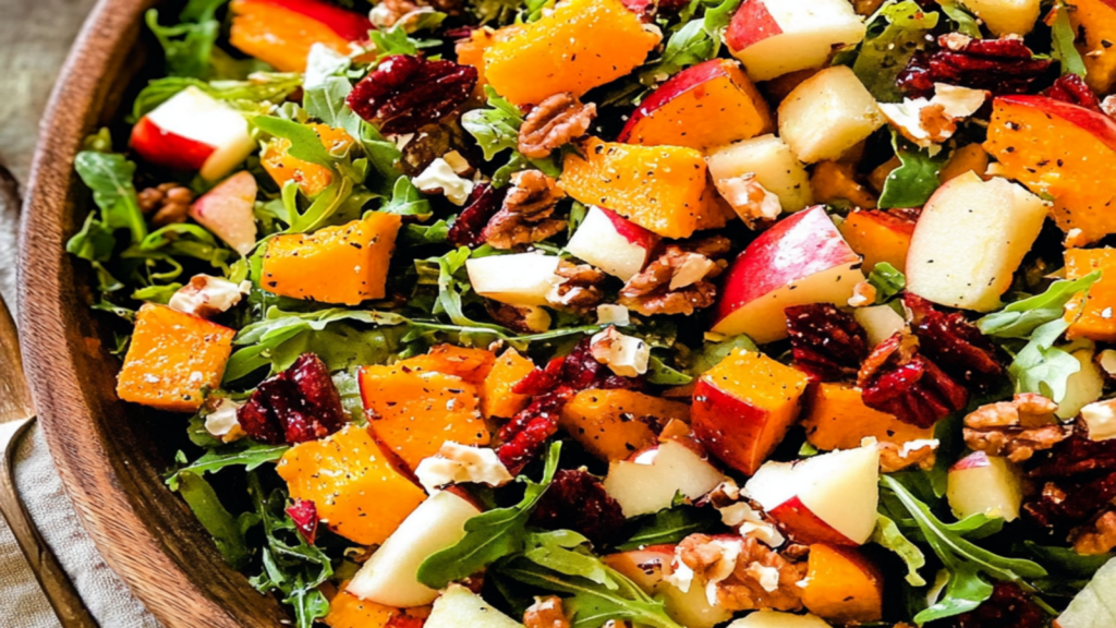 Fall Harvest Salad with Butternut Squash & Apple