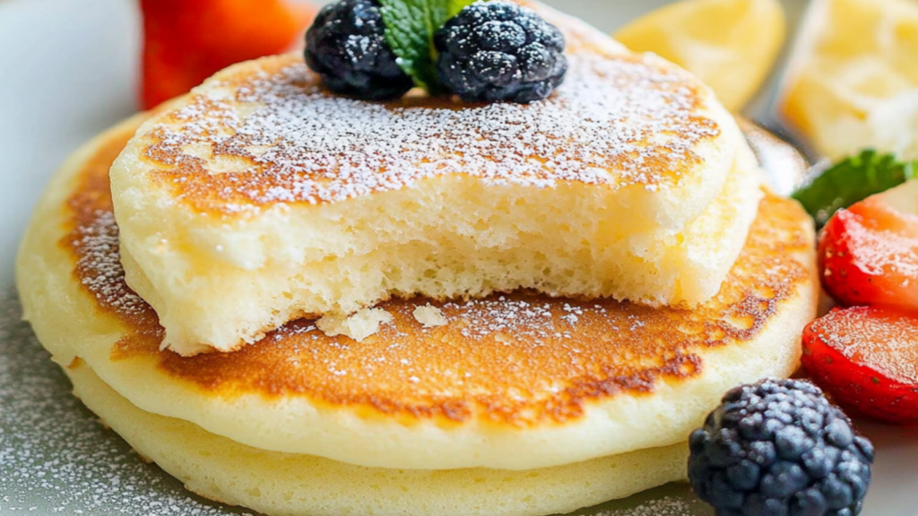 Irresistibly Fluffy Japanese Soufflé Pancakes Recipe