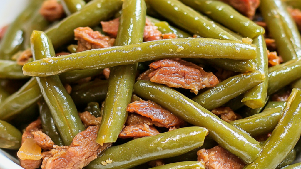 Fresh Southern Green Beans with Beef Recipe