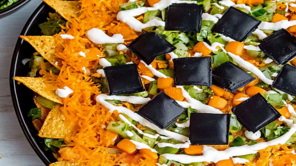 Spooky Halloween Nachos (Végétarienne) for a Ghoulish Feast