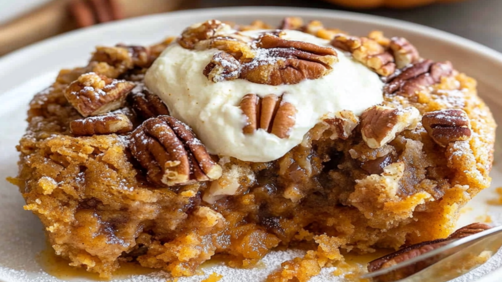 Homemade Pumpkin Pecan Cobbler Recipe
