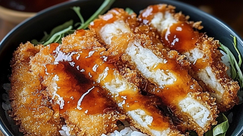 Japanese Katsu Bowls with Tonkatsu Sauce