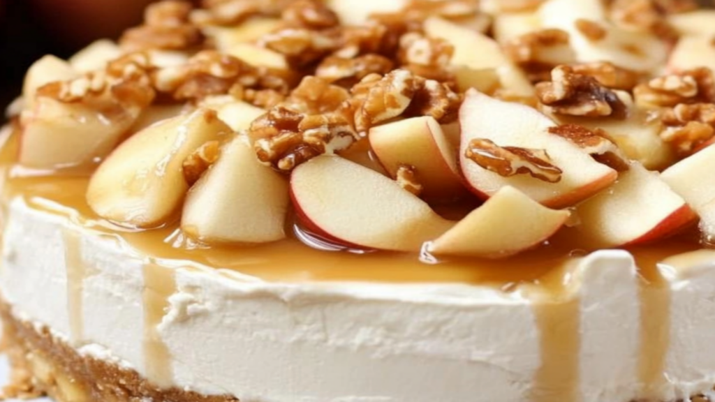 No-Bake Apple Pie Cheesecake Recipe