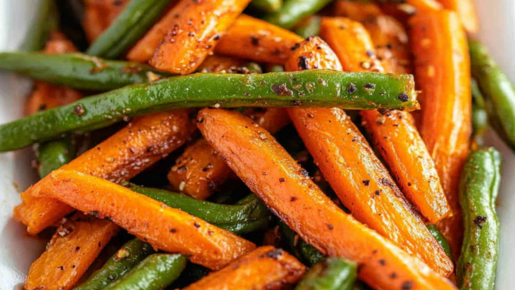 Roasted Carrots and Green Beans Recipe