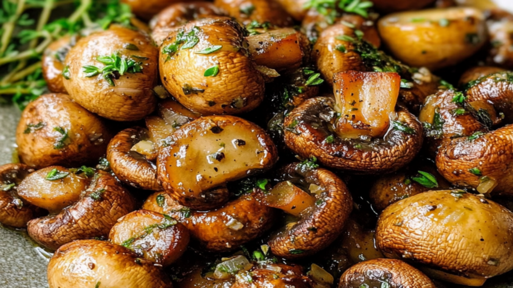 Roasted Mushrooms in Browned Butter Sauce