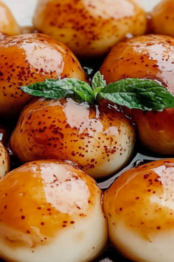 Tofu Mitarashi Dango Sweet Rice Dumplings