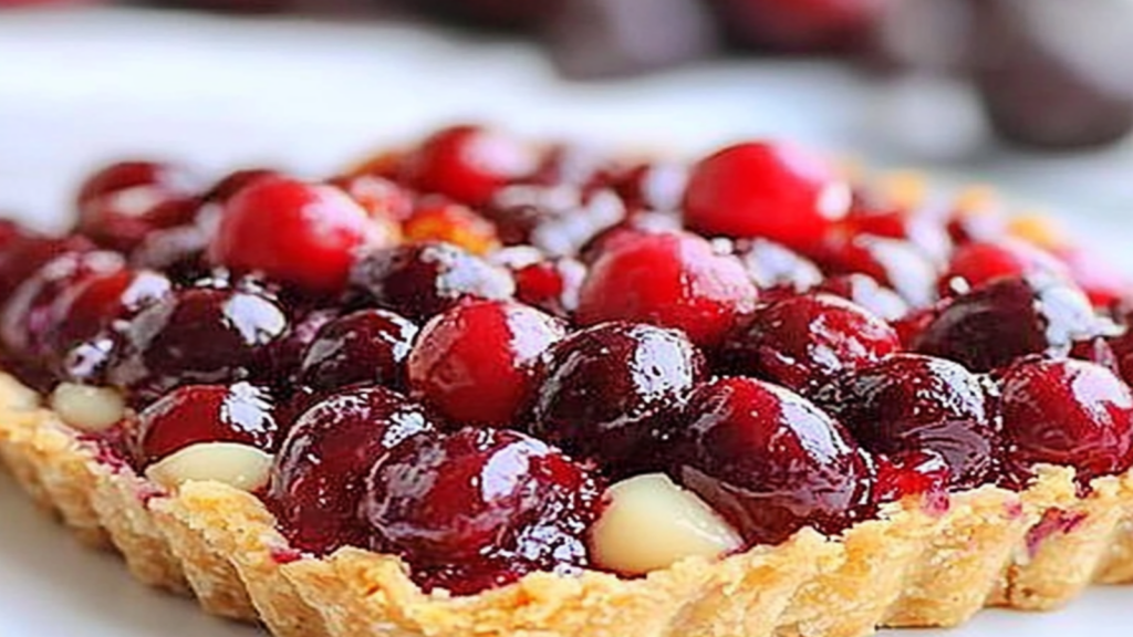 White Chocolate Cranberry Tart Recipe