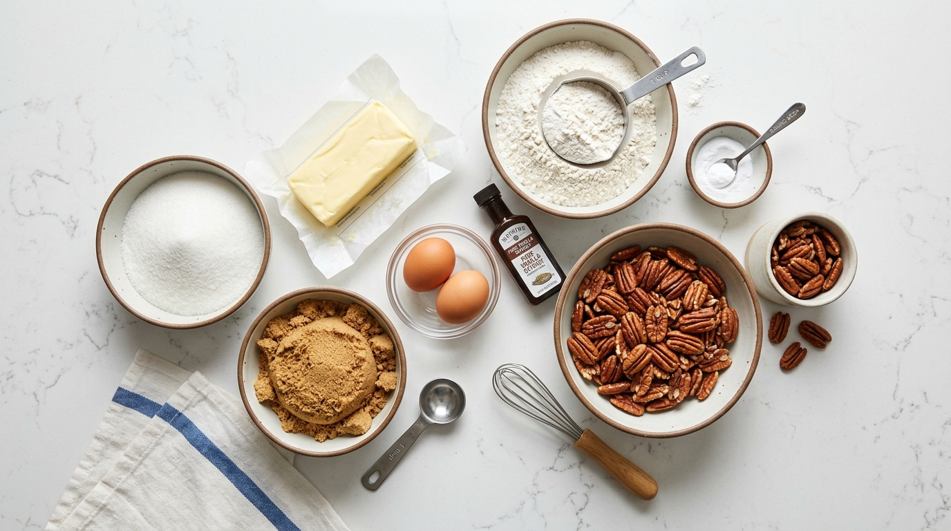 Ingredients for Butter Pecan Cookies - A Sweet Delight!