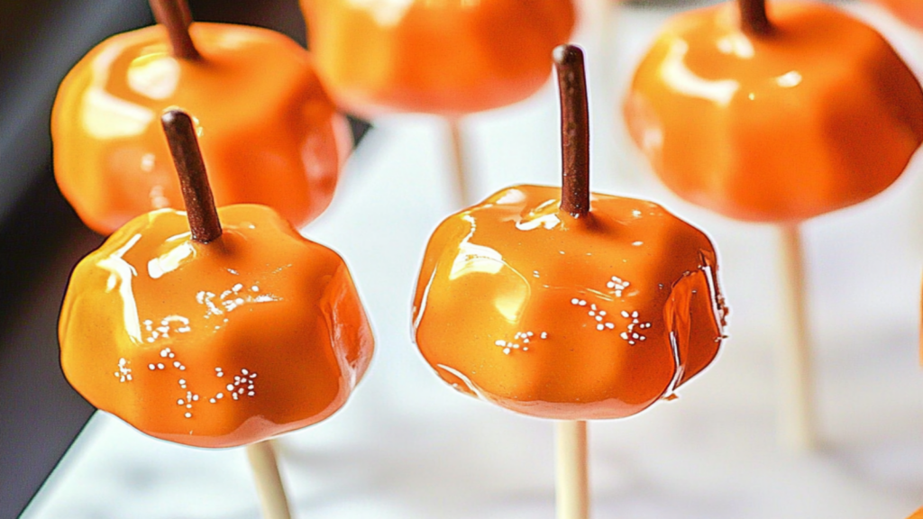 Pumpkin Cake Pops for Fall Festivities