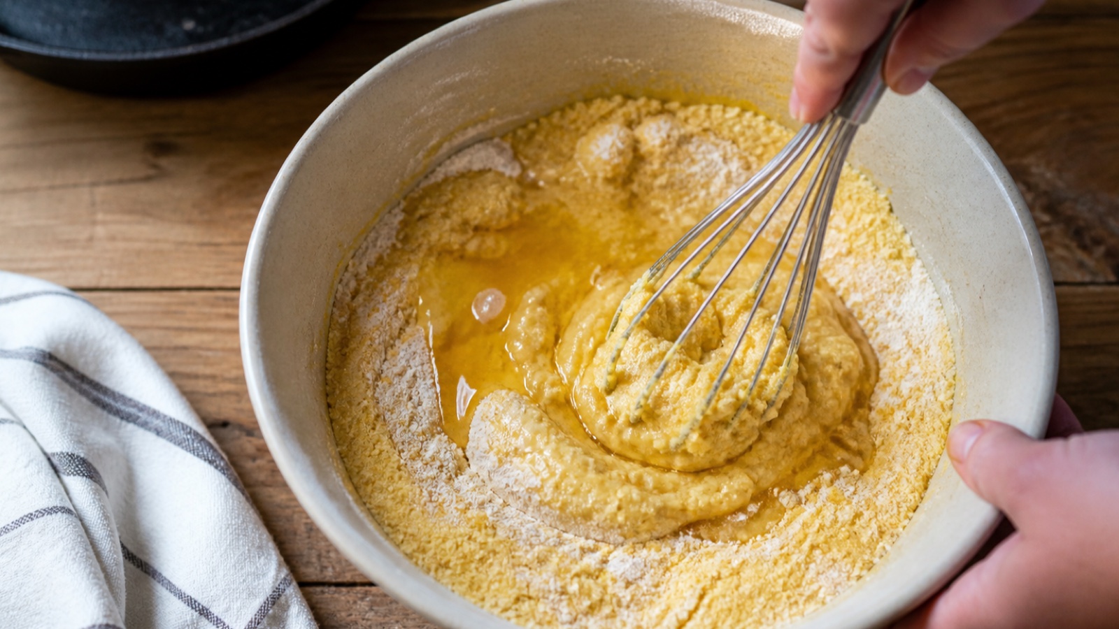 Preparation step for Honey Butter Cornbread Recipe for Cozy Meals