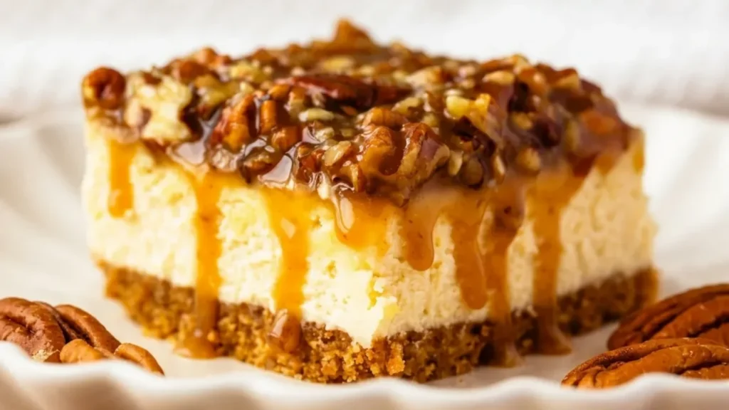 Pecan Pie Cheesecake Bars