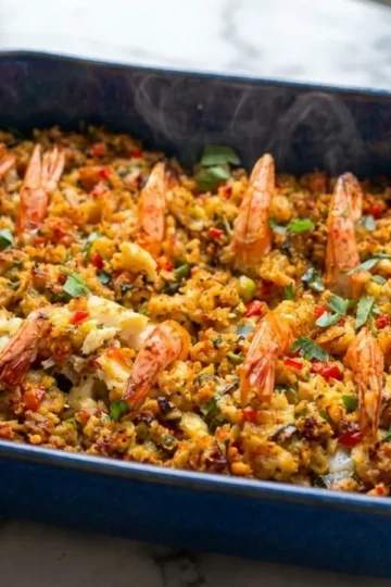 Baked Crab-Stuffed Shrimp Casserole: A Family Favorite