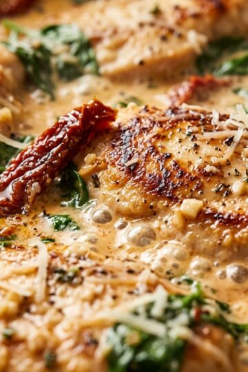 Creamy Tuscan Sun-Dried Tomato Garlic Chicken